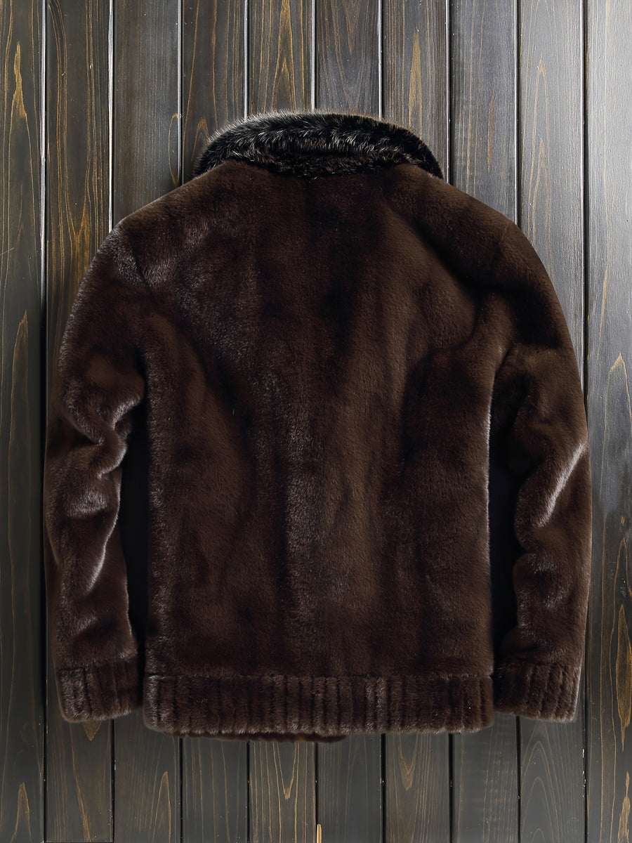 Veste en fausse fourrure longue, réversible, photo 6