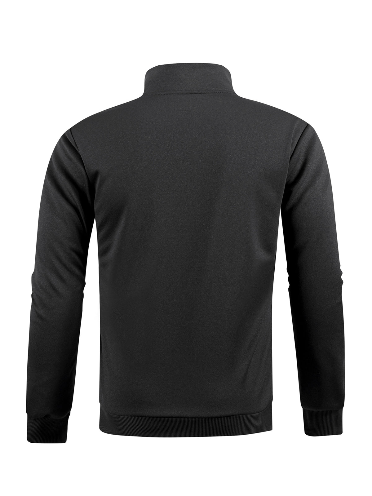 Veste pour homme, polaire, à col montant, noir
