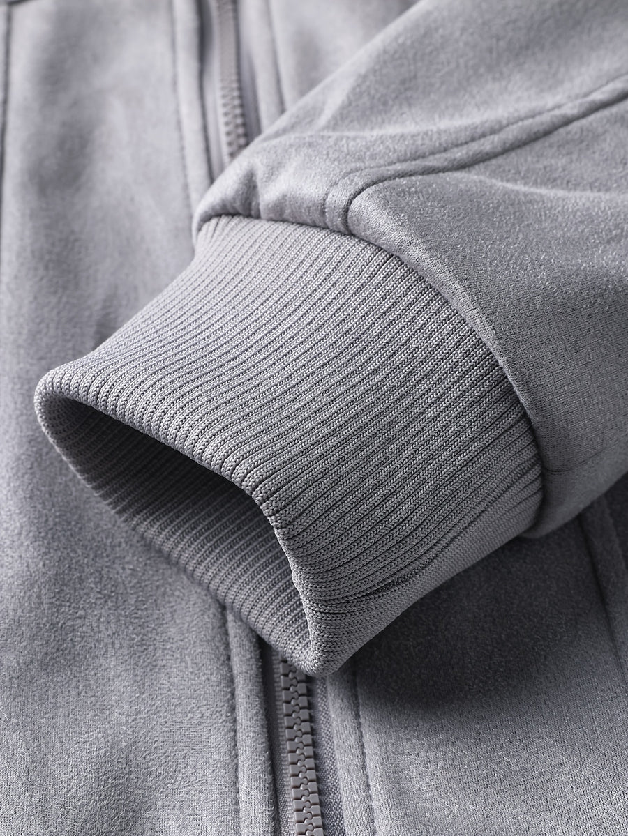 Veste long, velours, à revers, photo 23