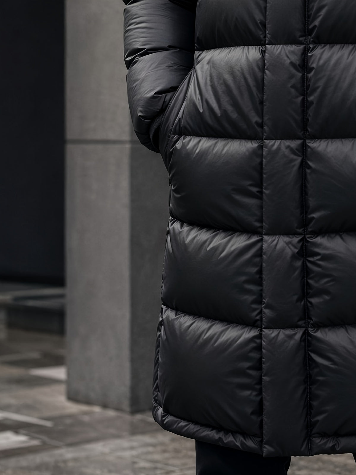 Veste matelassée pour homme, coupe-vent, à capuche, modele 3