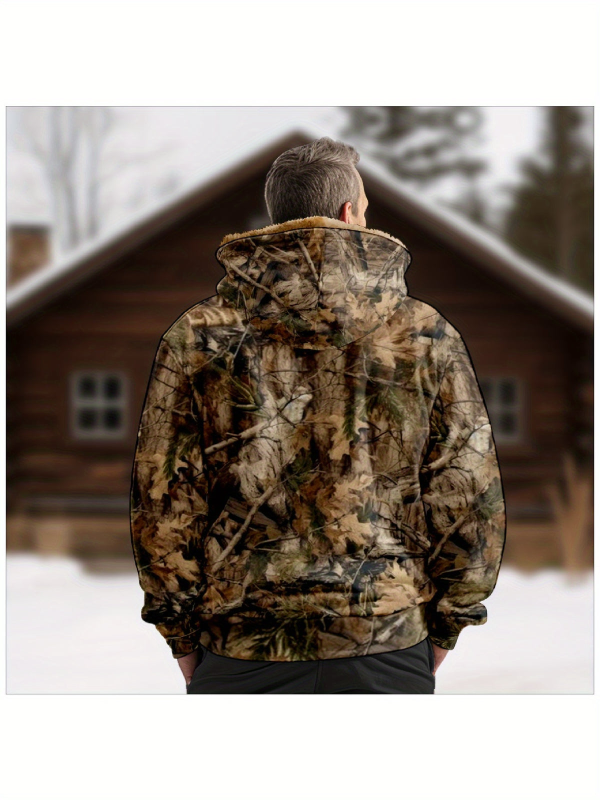 Manteau pour homme, polaire, à capuche