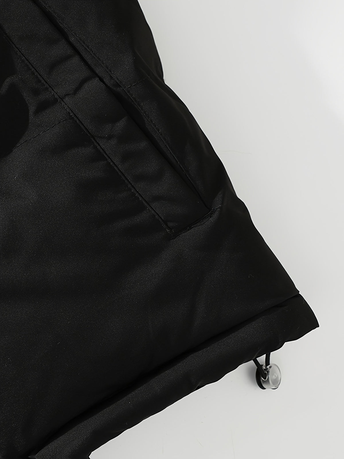 Veste en fausse fourrure pour homme, à capuche, blanc ivoire