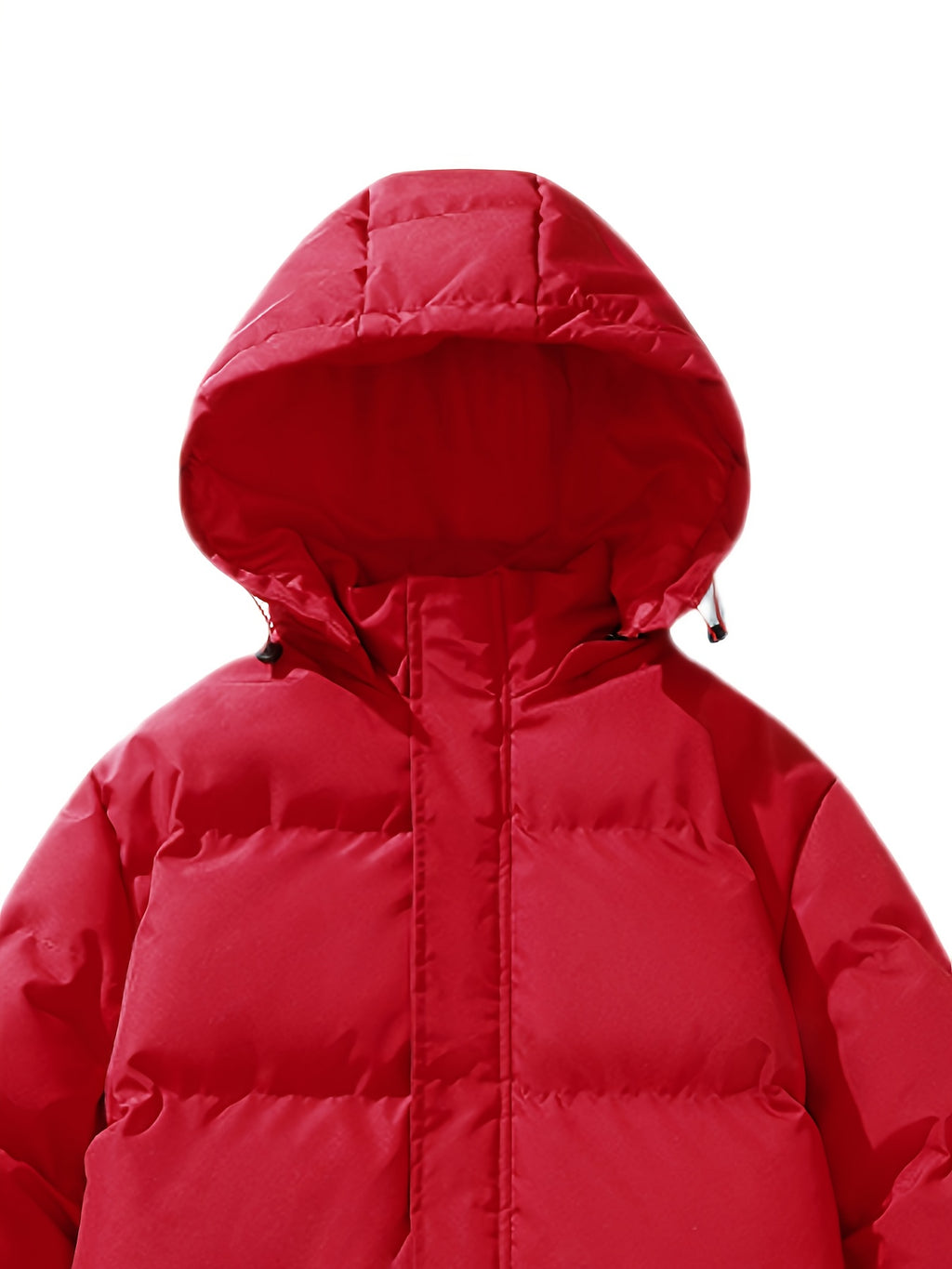 Manteau matelassé pour homme, à capuche, blanc ivoire