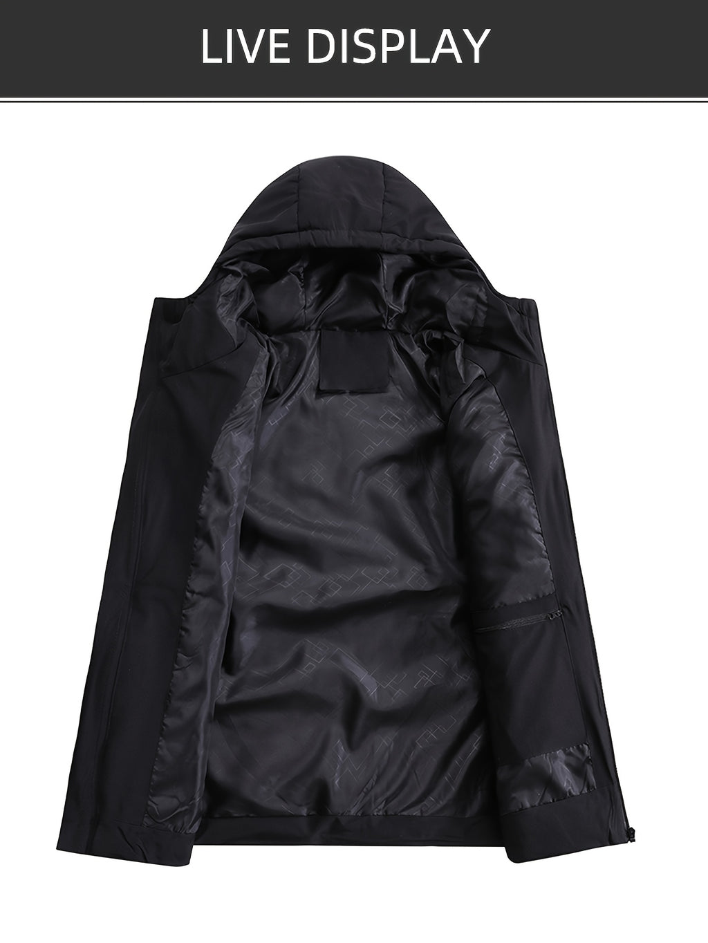 Manteau pour homme, à capuche, modele 4