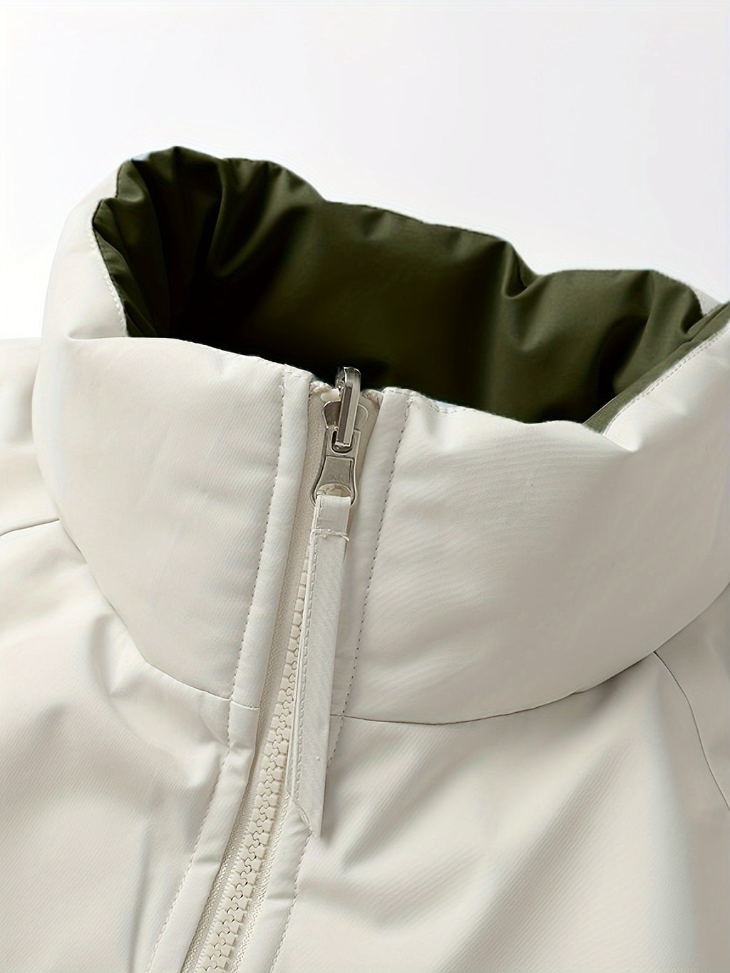 Manteau pour homme, réversible, à col montant