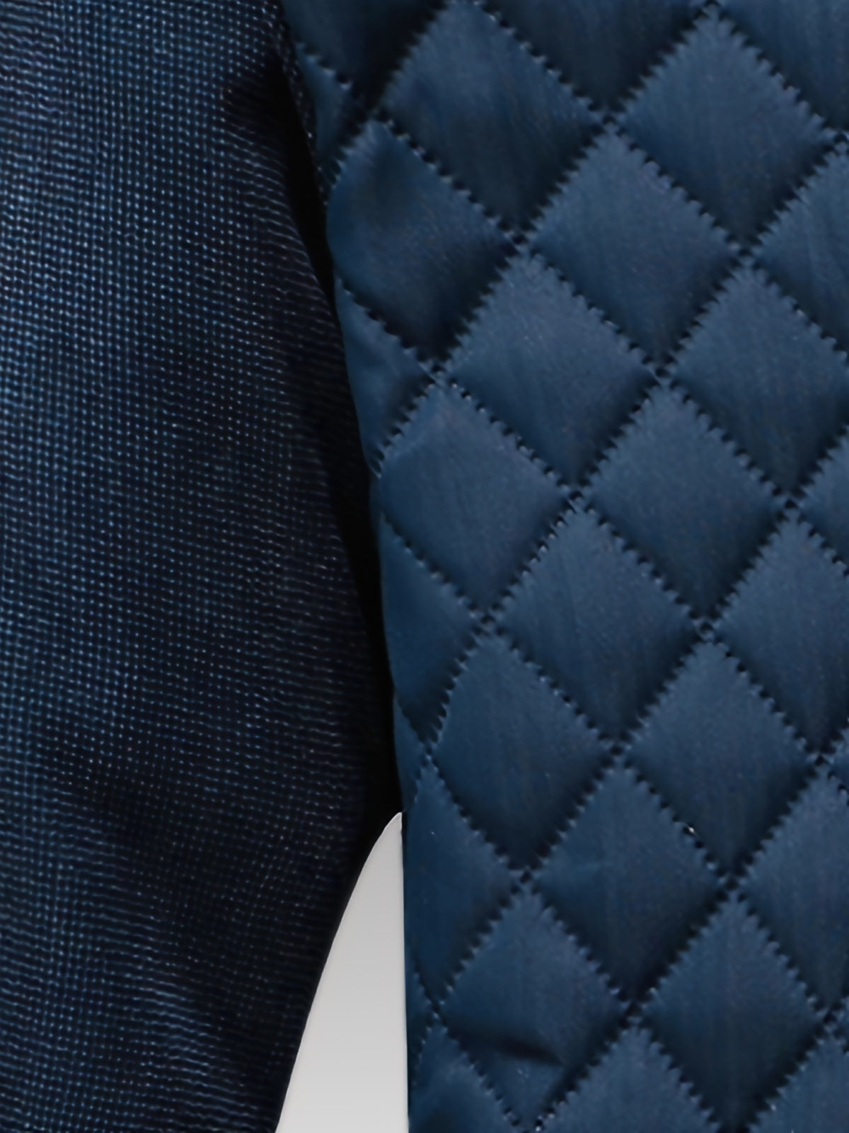 Veste matelassée pour homme, patchwork, à col montant