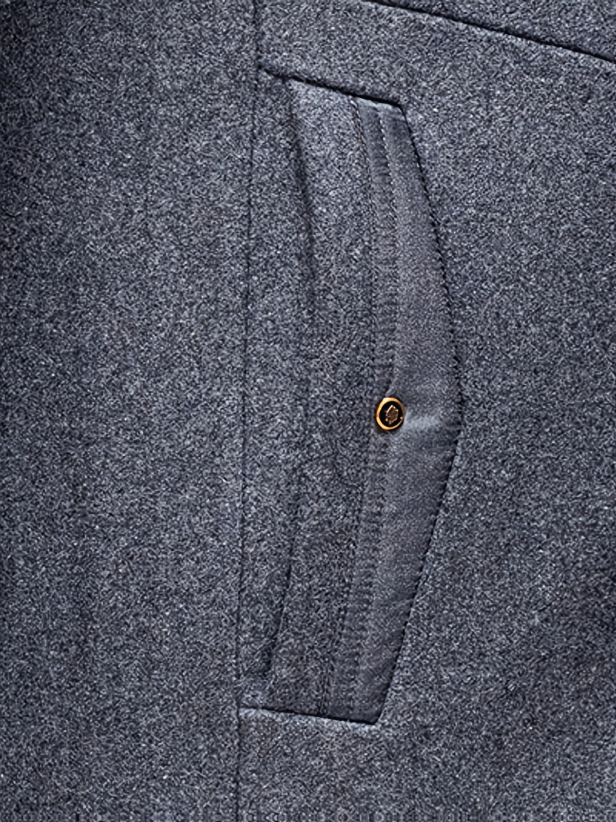 Manteau en tweed rembourré pour homme, 55 % laine, écharpe amovible