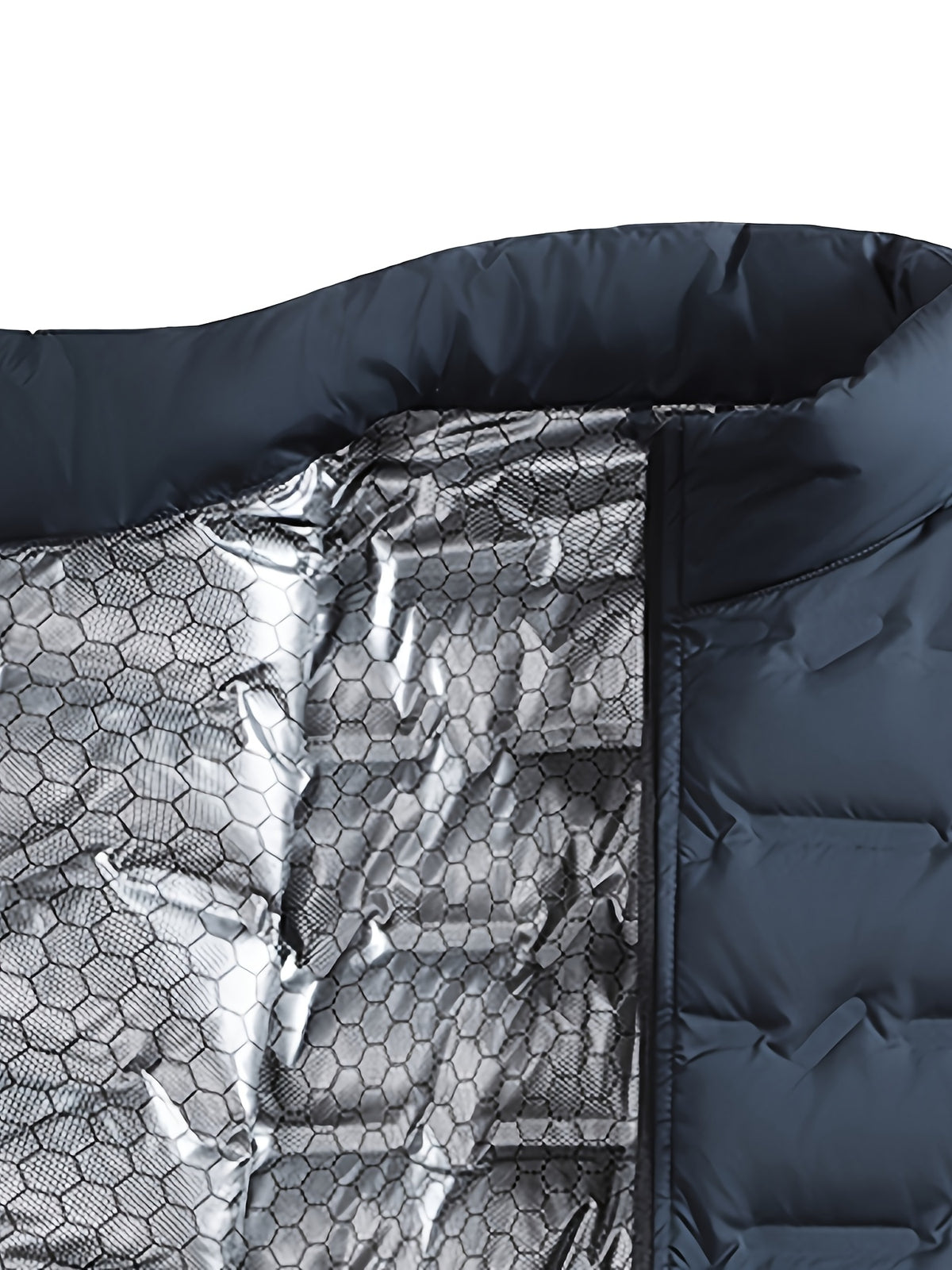 Veste matelassée pour homme, grandes tailles, à col montant