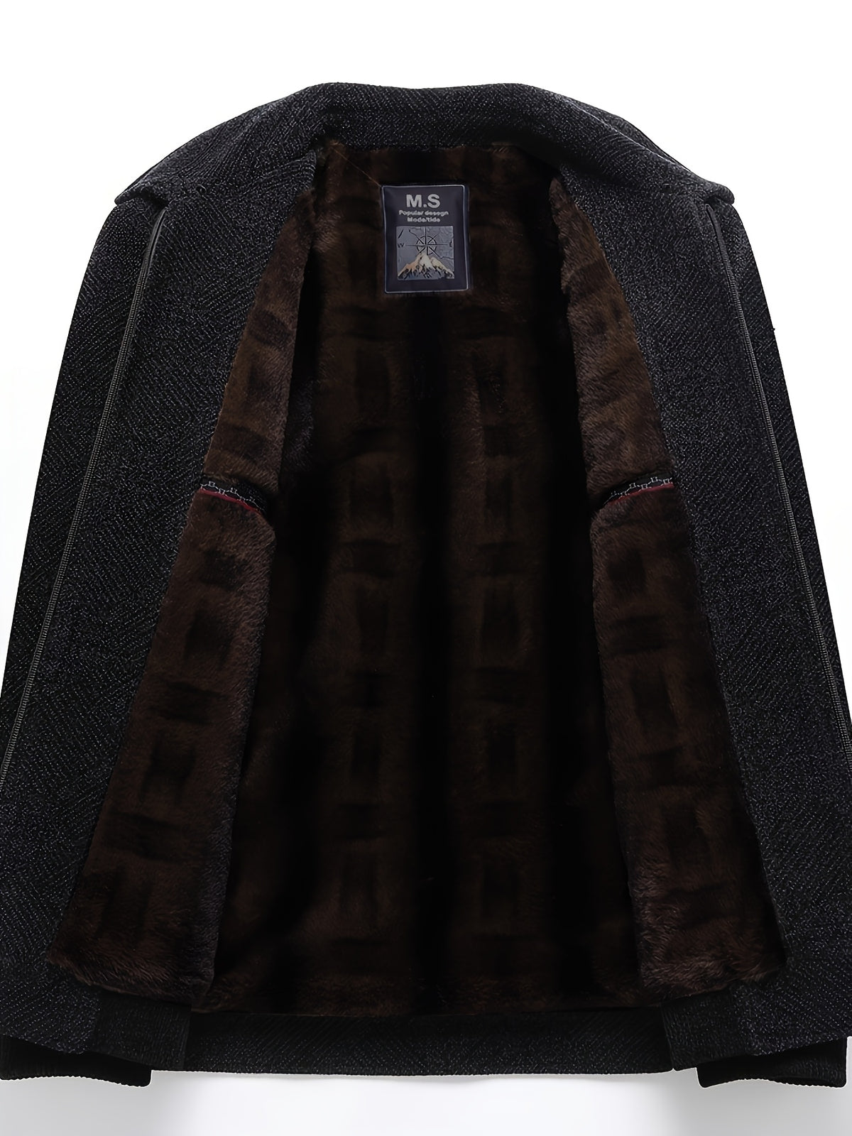 Veste pour homme, polaire, à revers