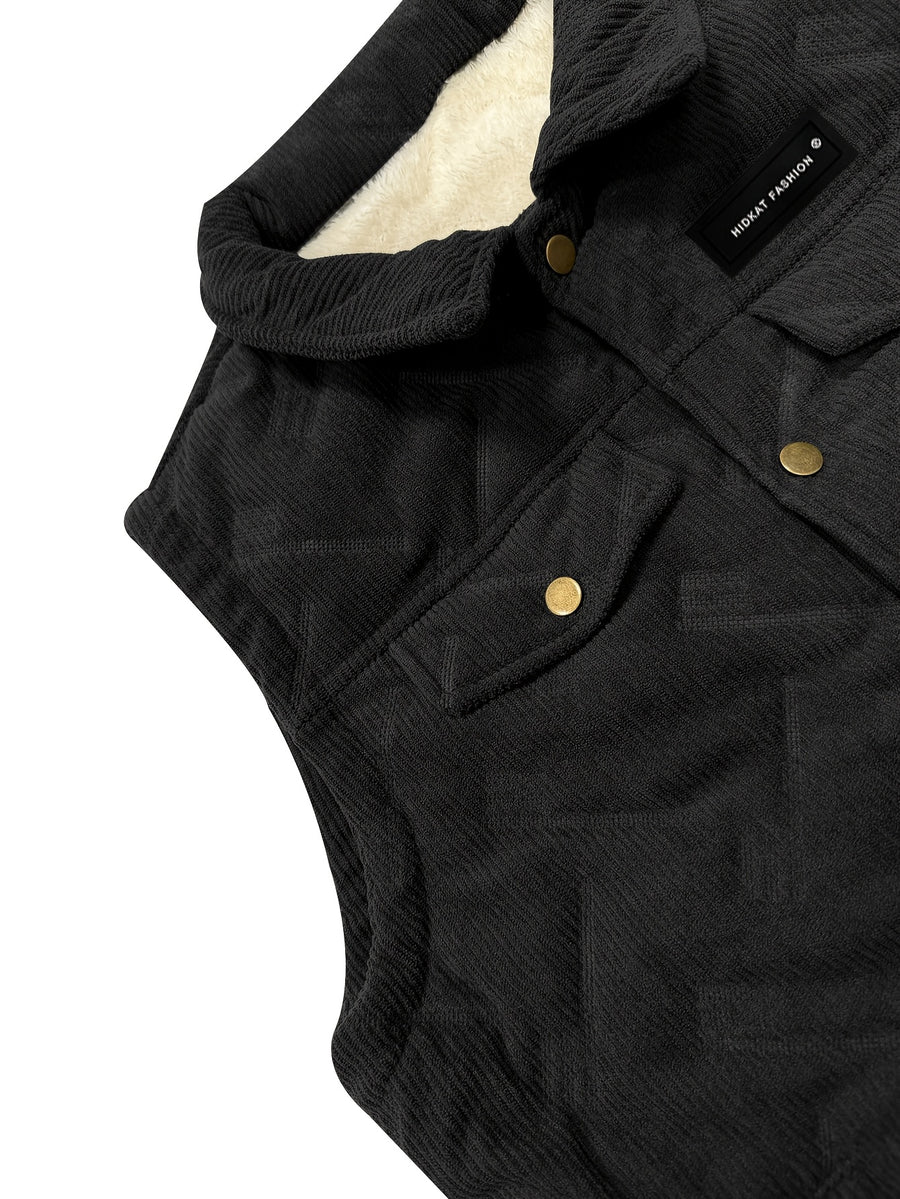 Manteau, velours côtelé, à revers, photo 14