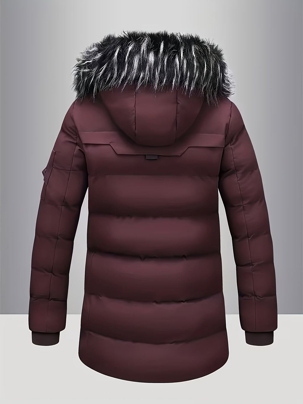 Veste pour homme, capuche amovible, modele 2