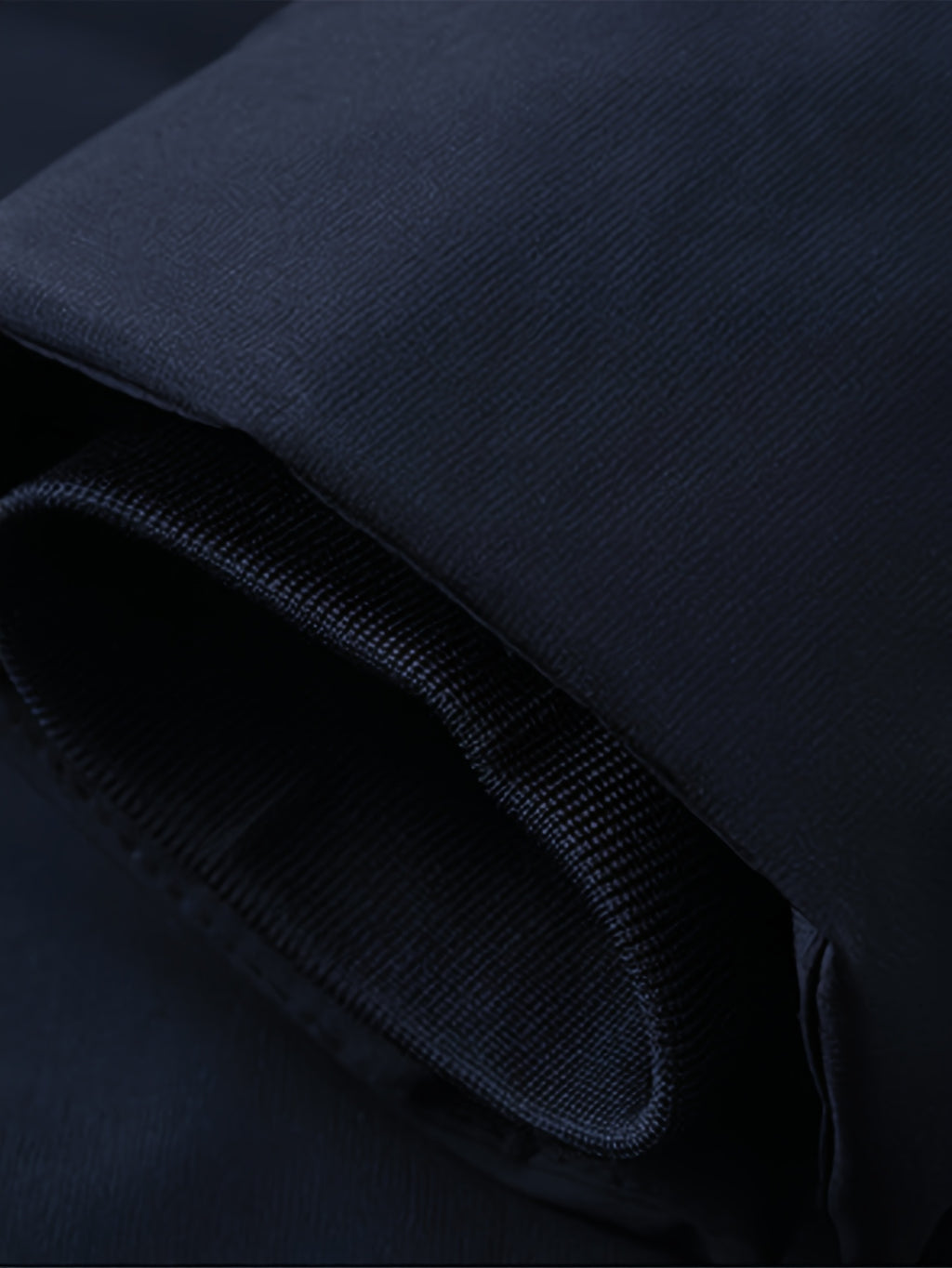 Veste long pour homme, polaire, à capuche, noir