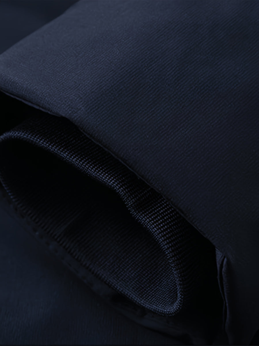Veste long, polaire, à capuche, noir, détail du vêtement