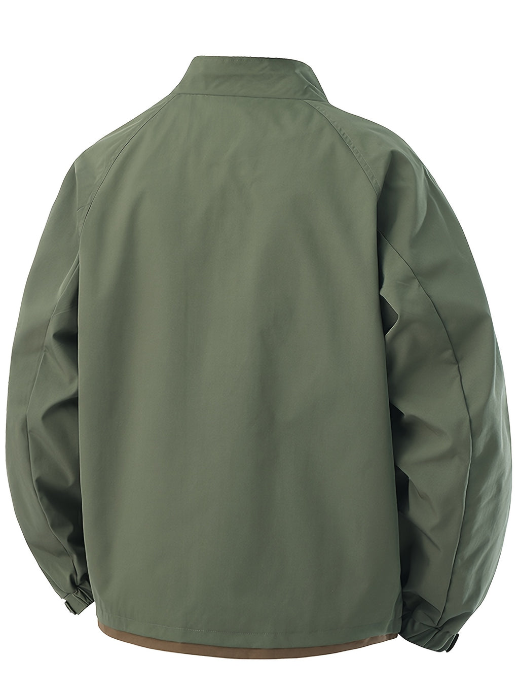 Veste pour homme, polaire, à col montant, vert fougère