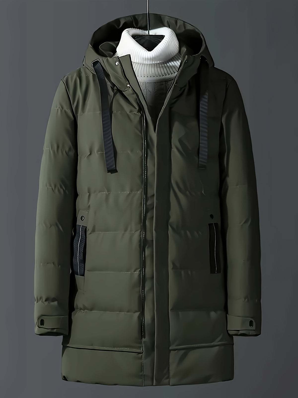 Manteau pour homme, imperméable, à capuche