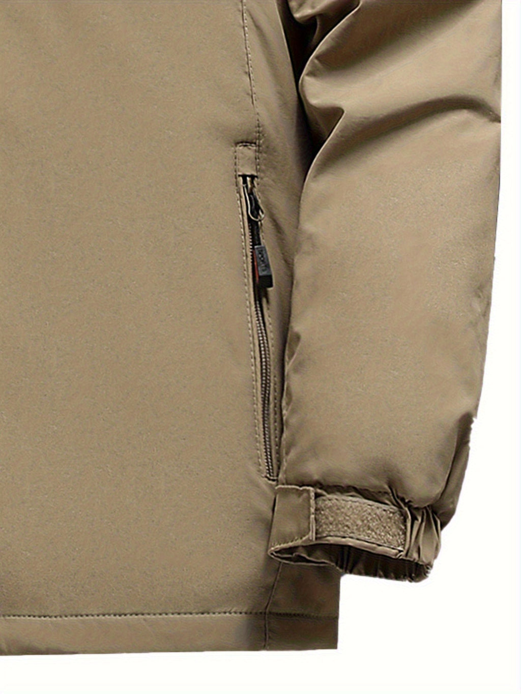 Veste pour homme, coupe-vent, à capuche, vert foncé