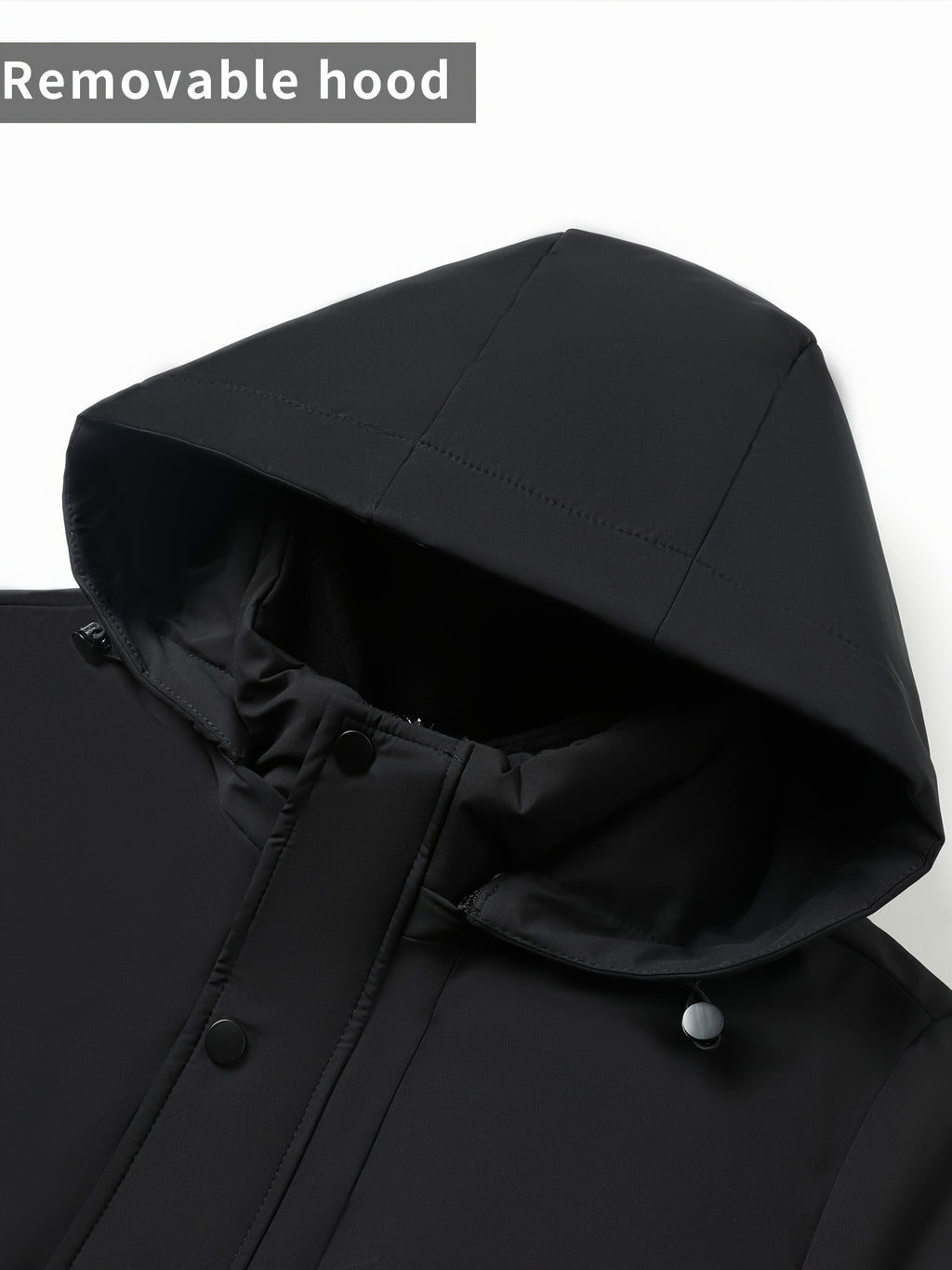 Veste matelassée pour homme, à col montant, kaki
