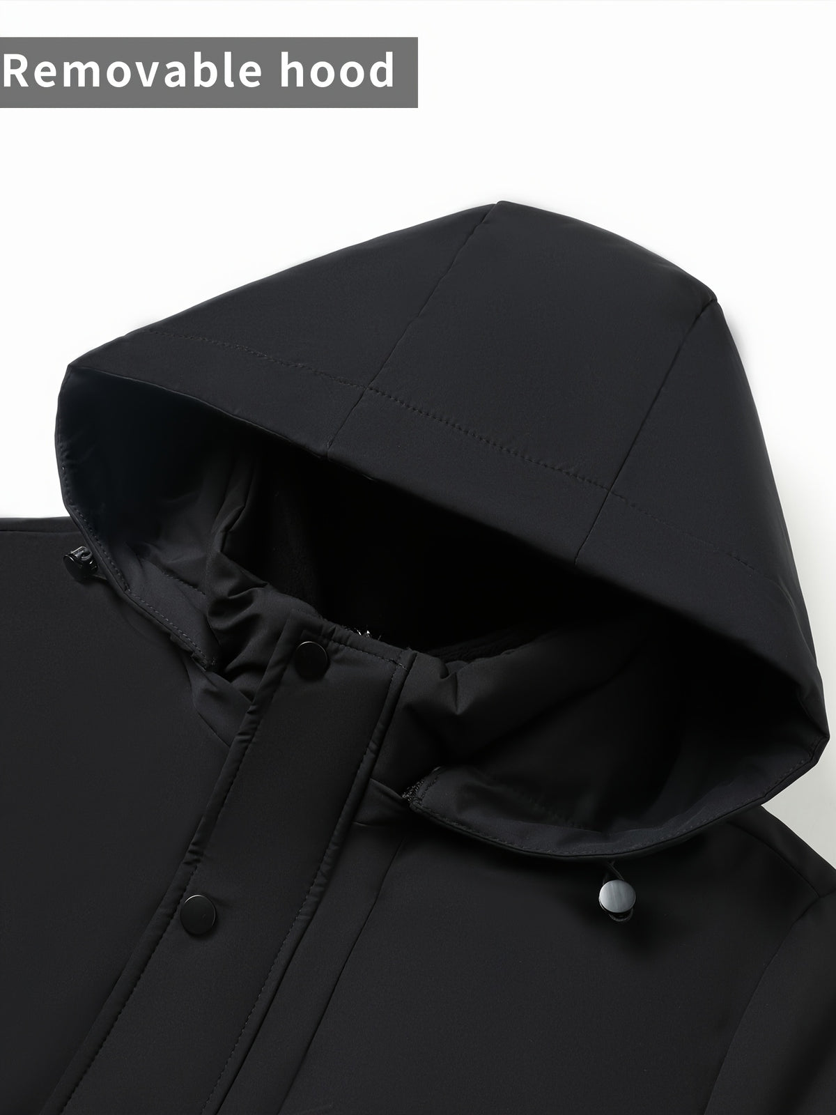 Veste matelassée pour homme, à col montant, kaki