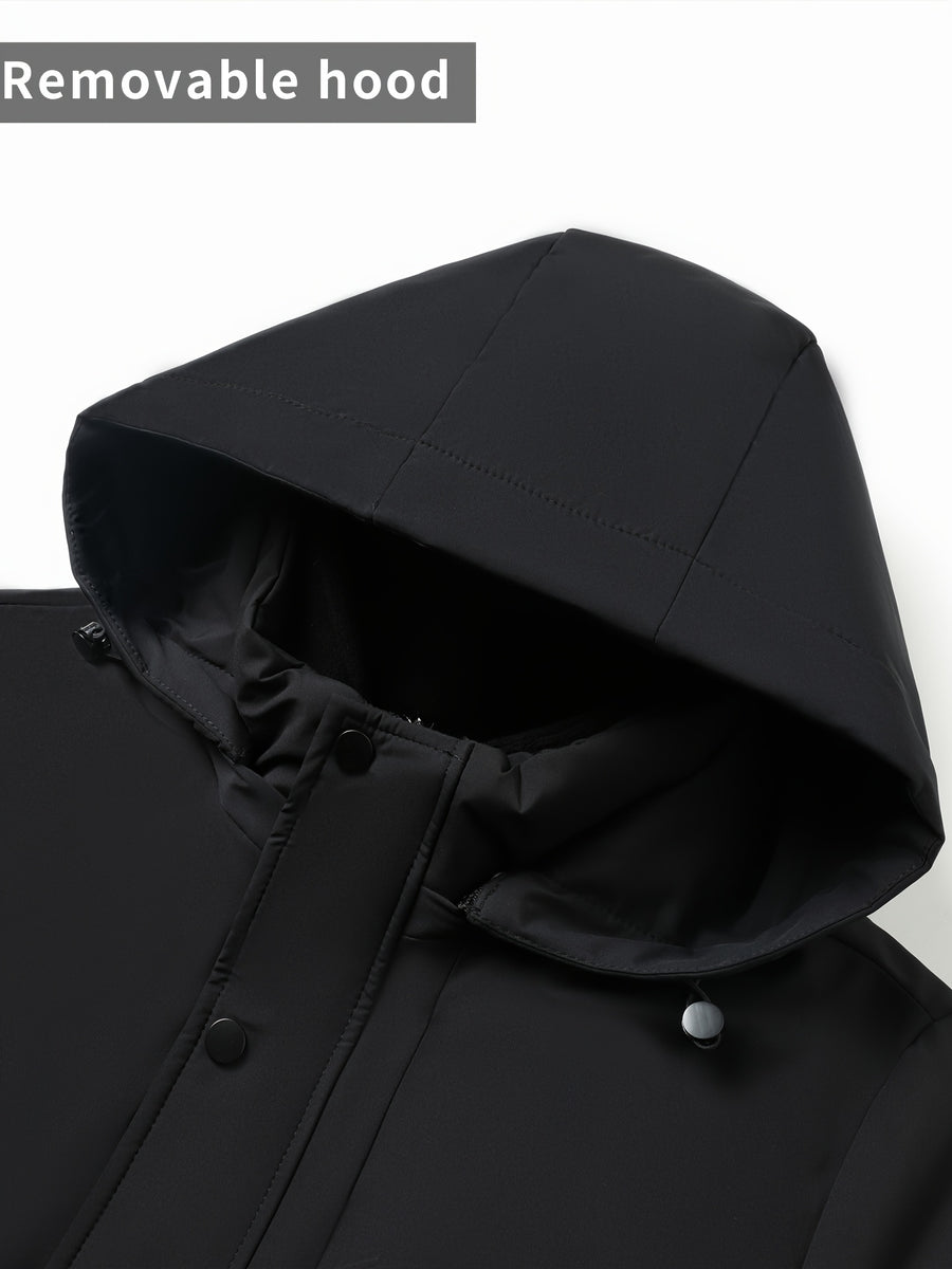Veste matelassée, à col montant, noir, photo 9