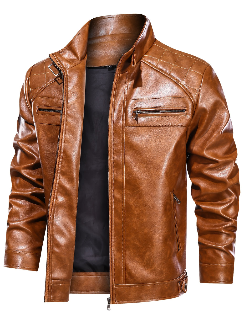 Veste en cuir PU de haute qualité, tailles américaines, parfaite pour un usage quotidien et en extérieur au printemps et en automne, photo 7
