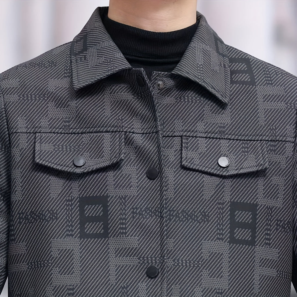 Veste court pour homme, à revers