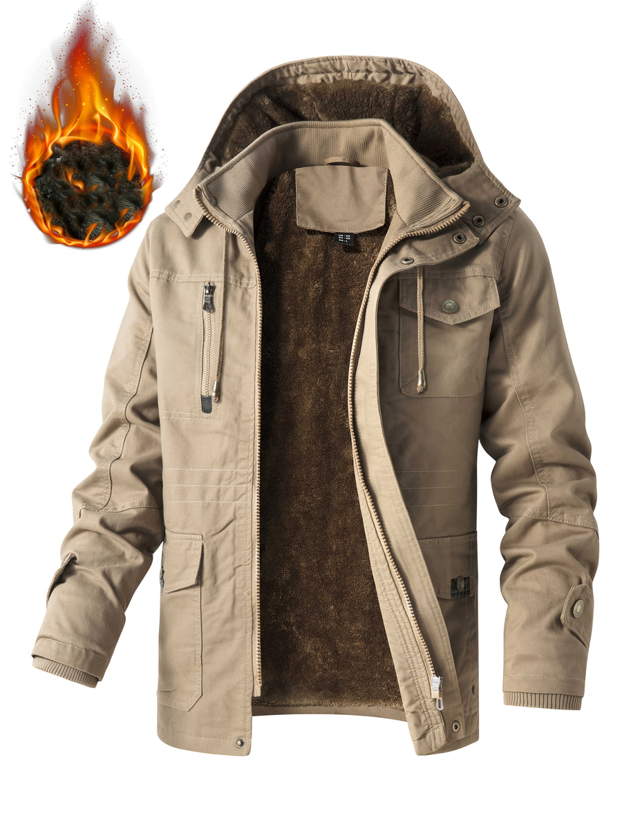 Veste mi-long, à capuche, noir, photo 12