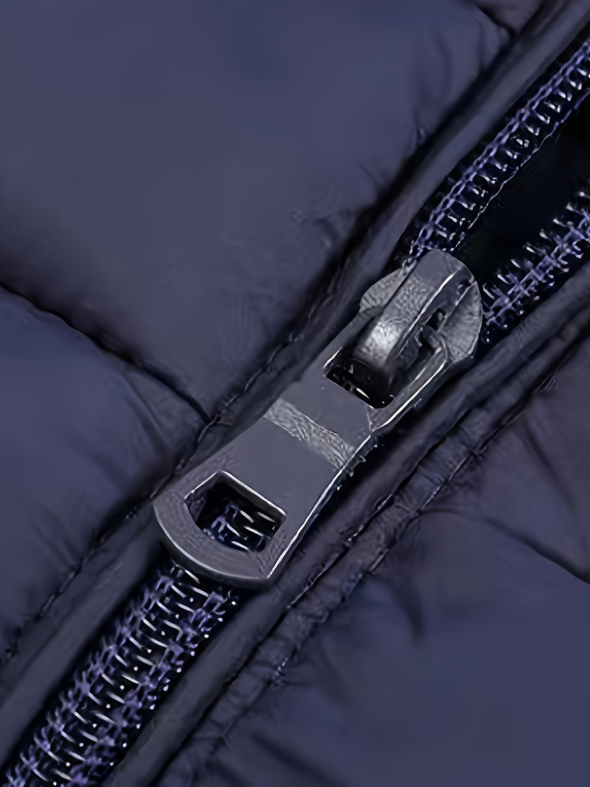 Veste matelassée pour homme, à capuche, bleu marine