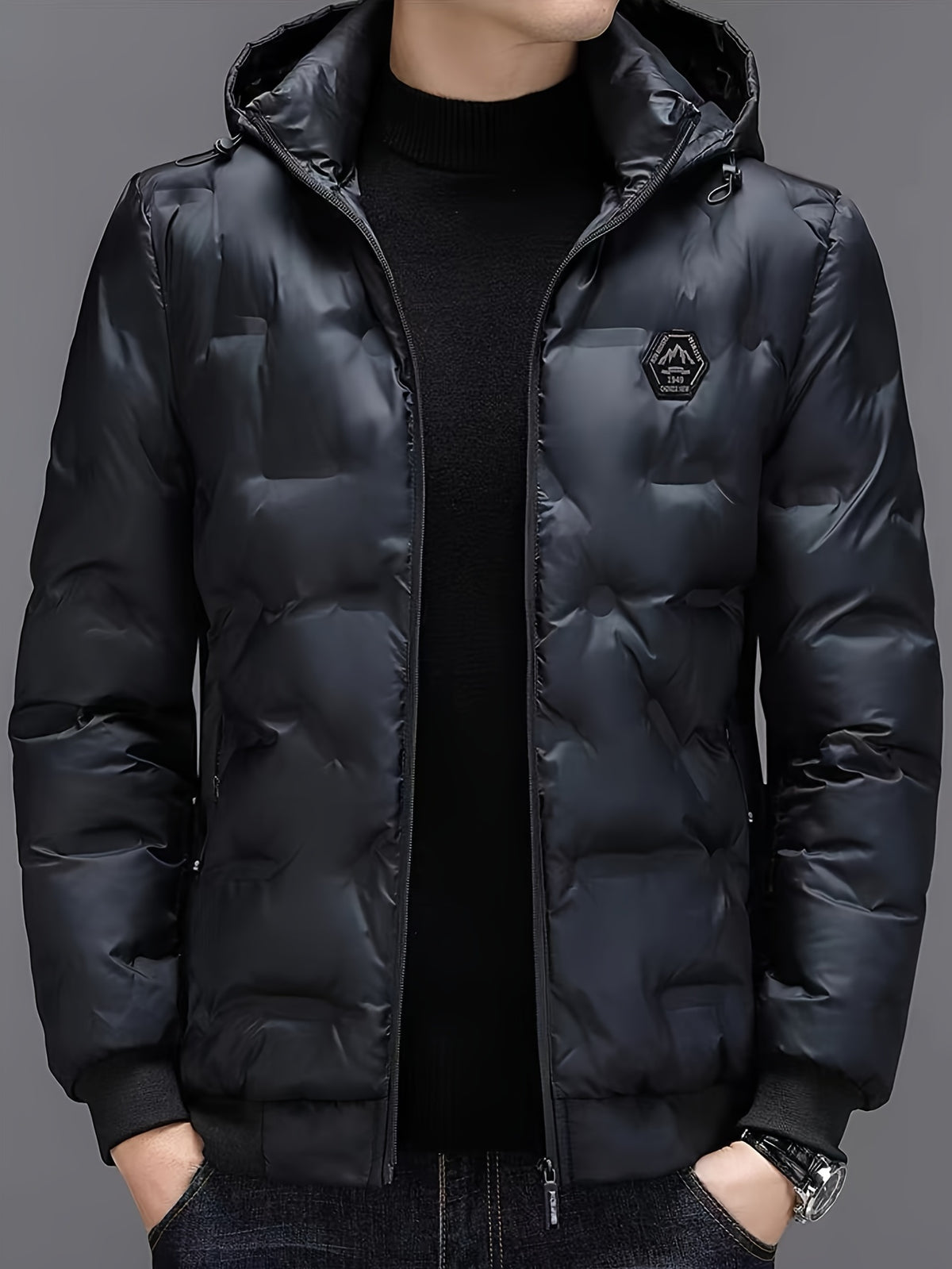 Veste pour homme, à capuche, modele 14