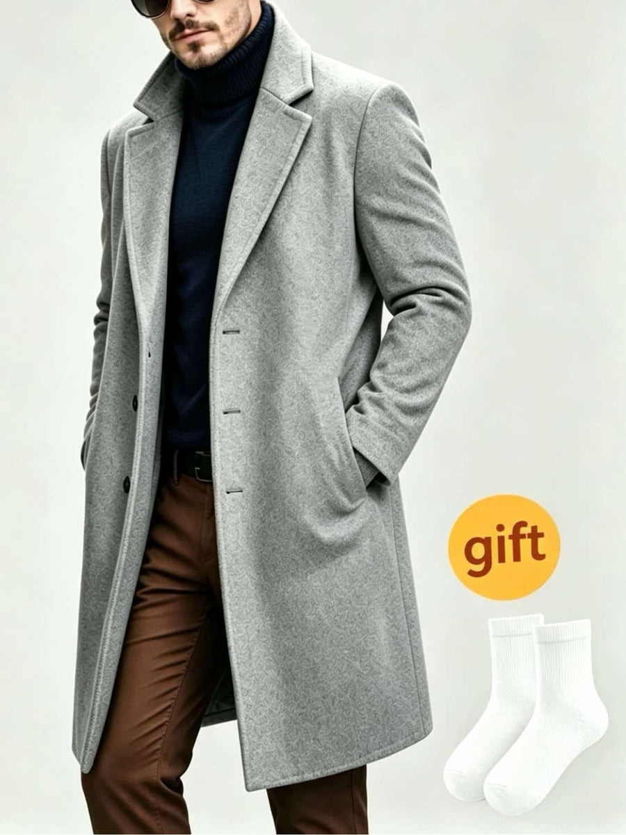 Trench, grandes tailles, à revers, gris clair, photo 17