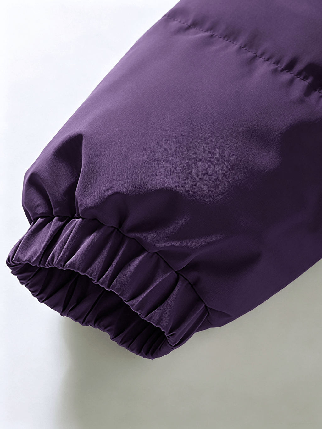 Veste matelassée pour homme, coupe-vent, à col montant, violet