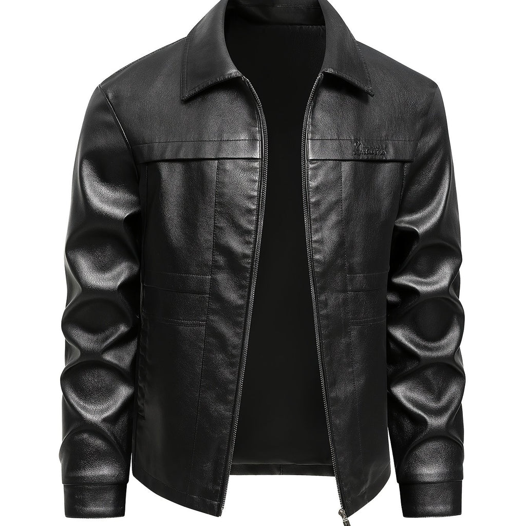Veste, à revers, café, coloris noir