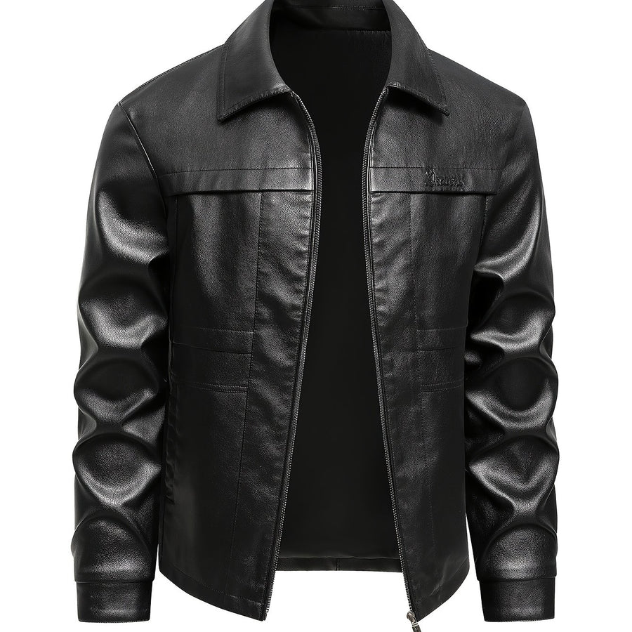 Veste, à revers, café, coloris noir