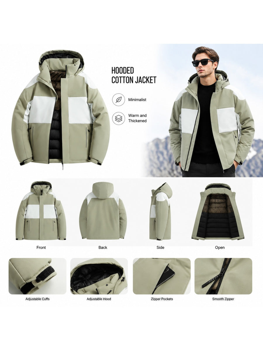 Manteau matelassé, à capuche, poudre légère, photo 15