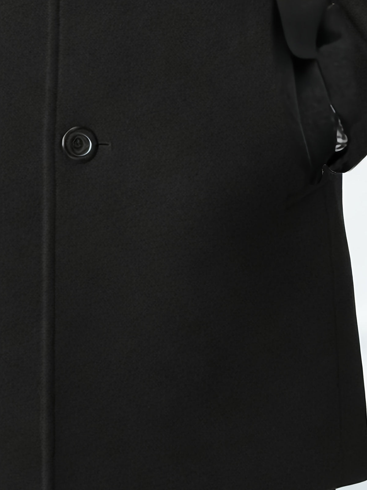 Manteau mi-long pour homme, à revers