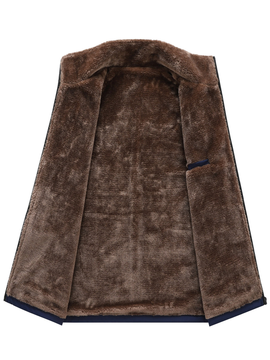 Veste matelassée pour homme, velours, à col montant