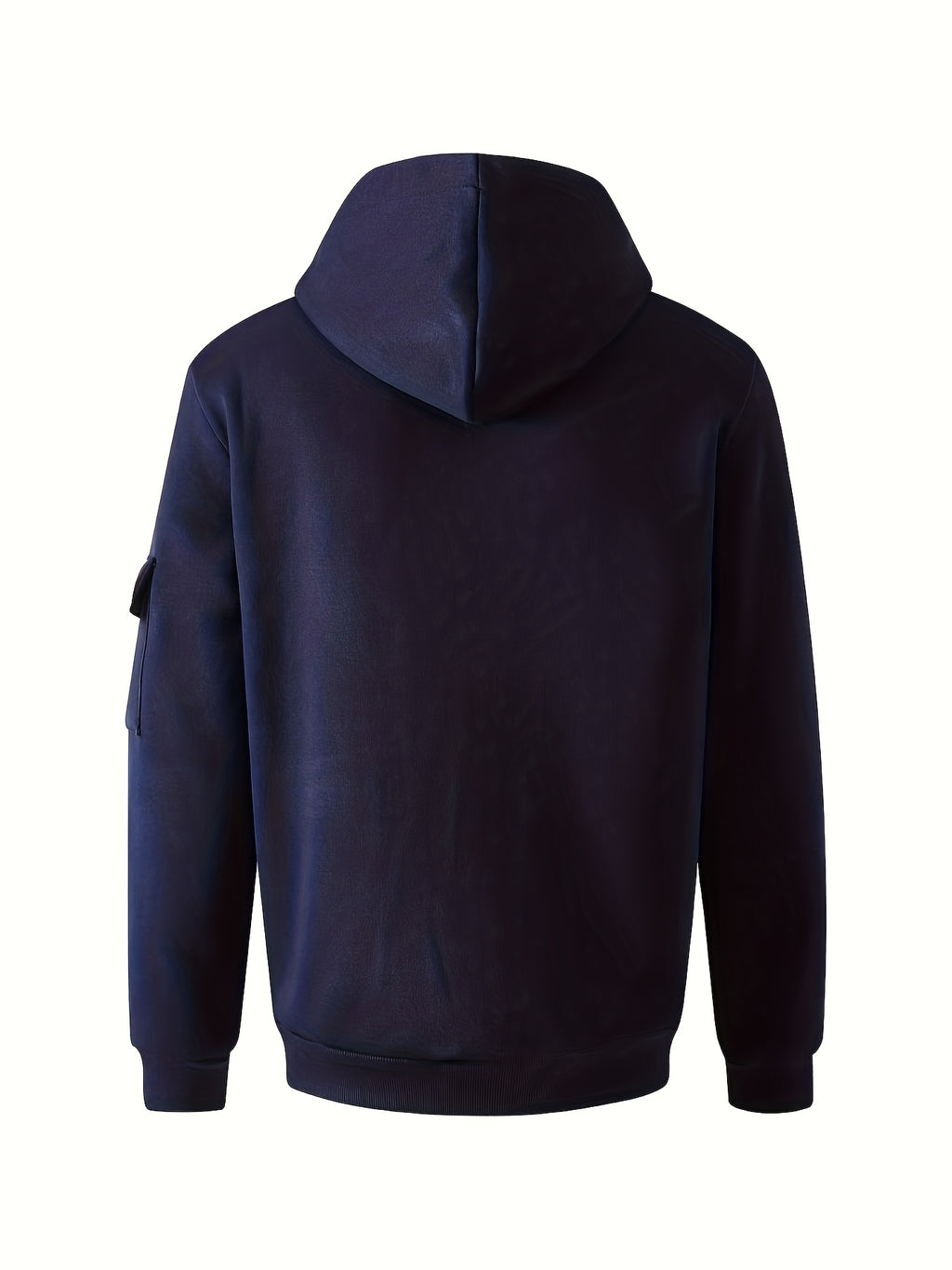 Veste long pour homme, à capuche, gris foncé