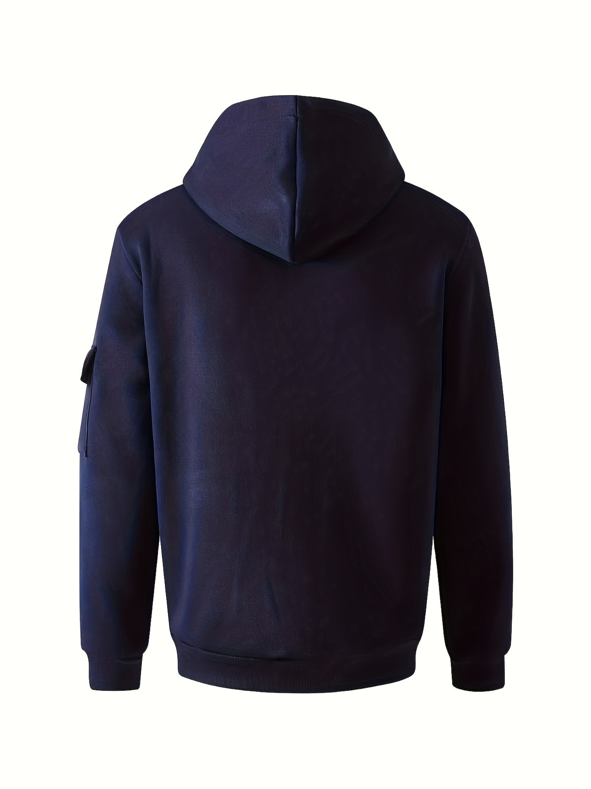 Veste long pour homme, à capuche, gris foncé