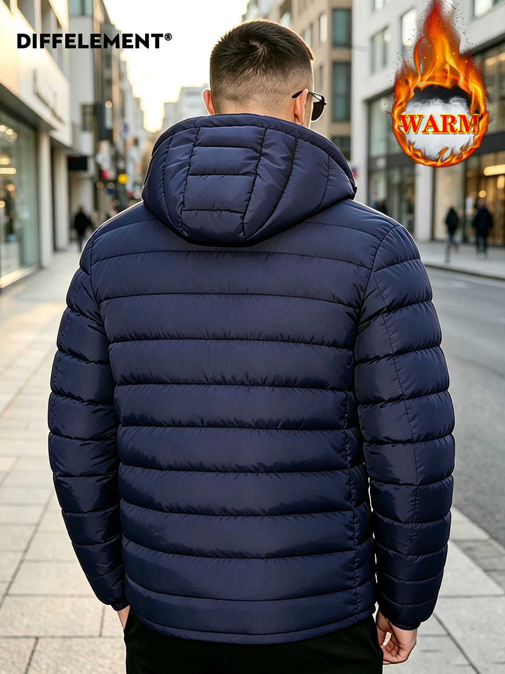 Veste pour homme, coupe-vent, à capuche, gris