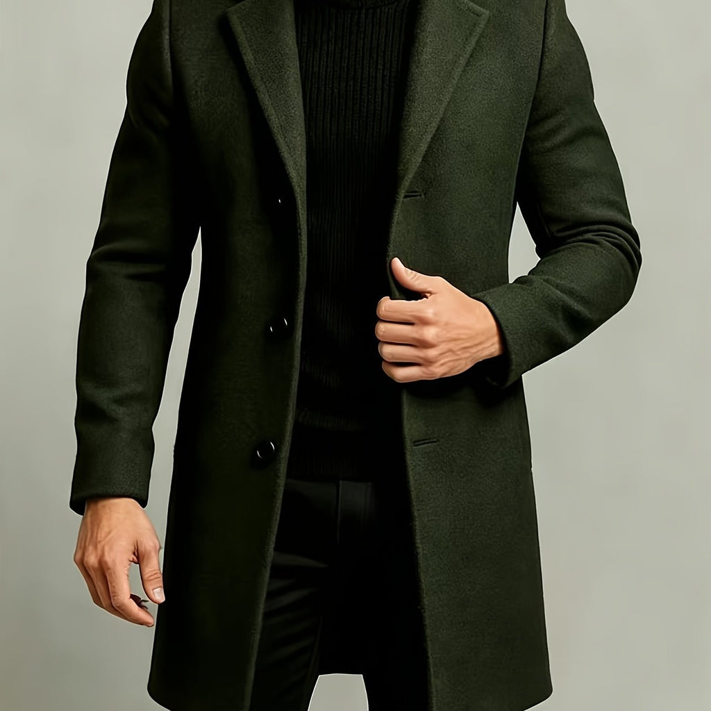 Trench, à revers, modele 13, coloris vert fougère