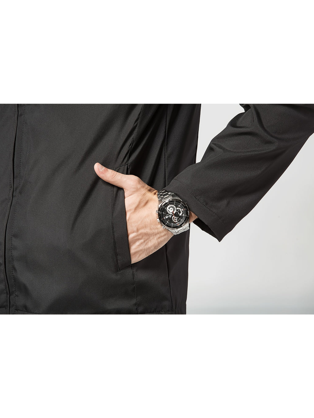 Veste pour homme, à revers, bleu marine