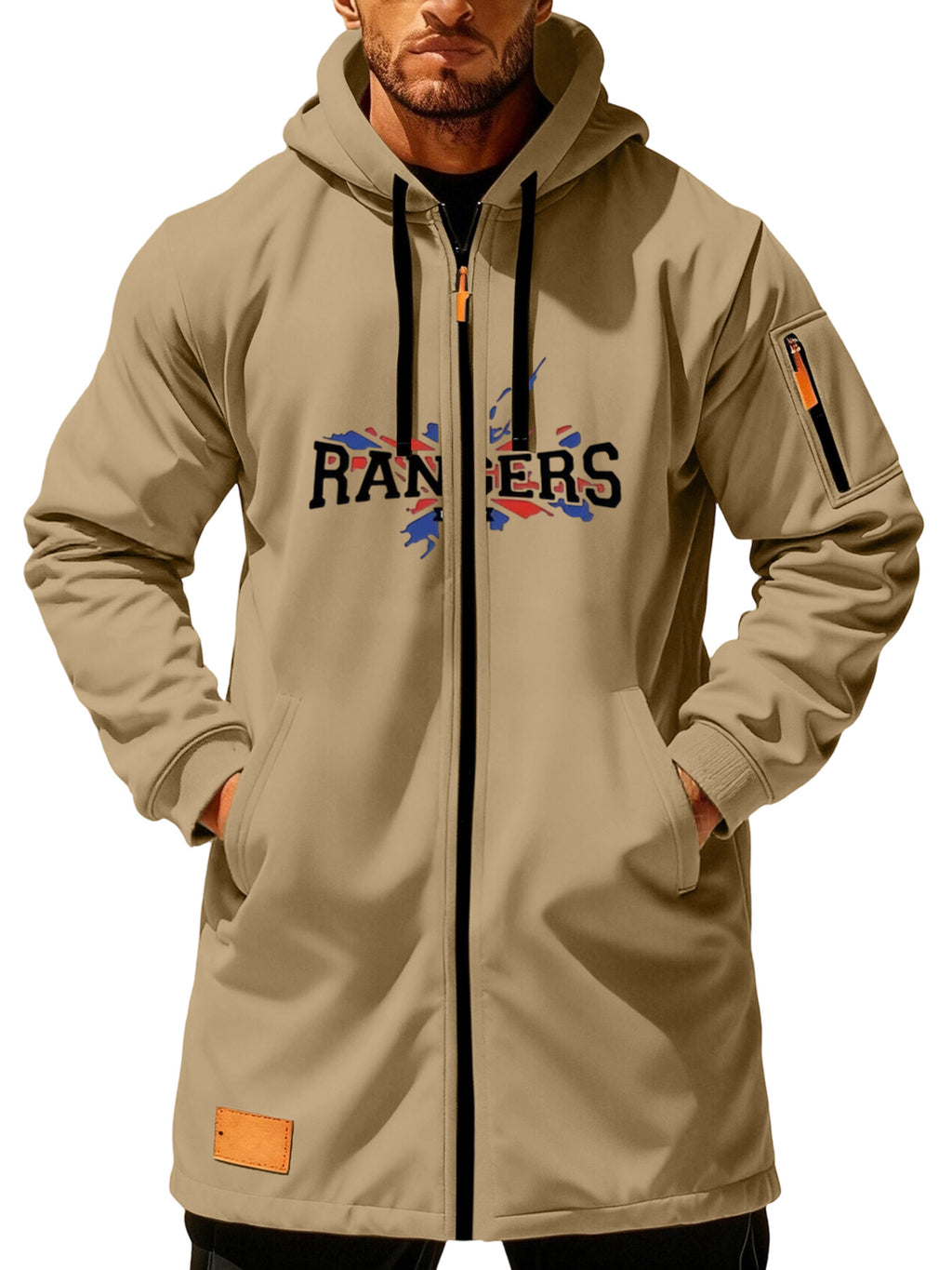 Trench pour homme, à capuche