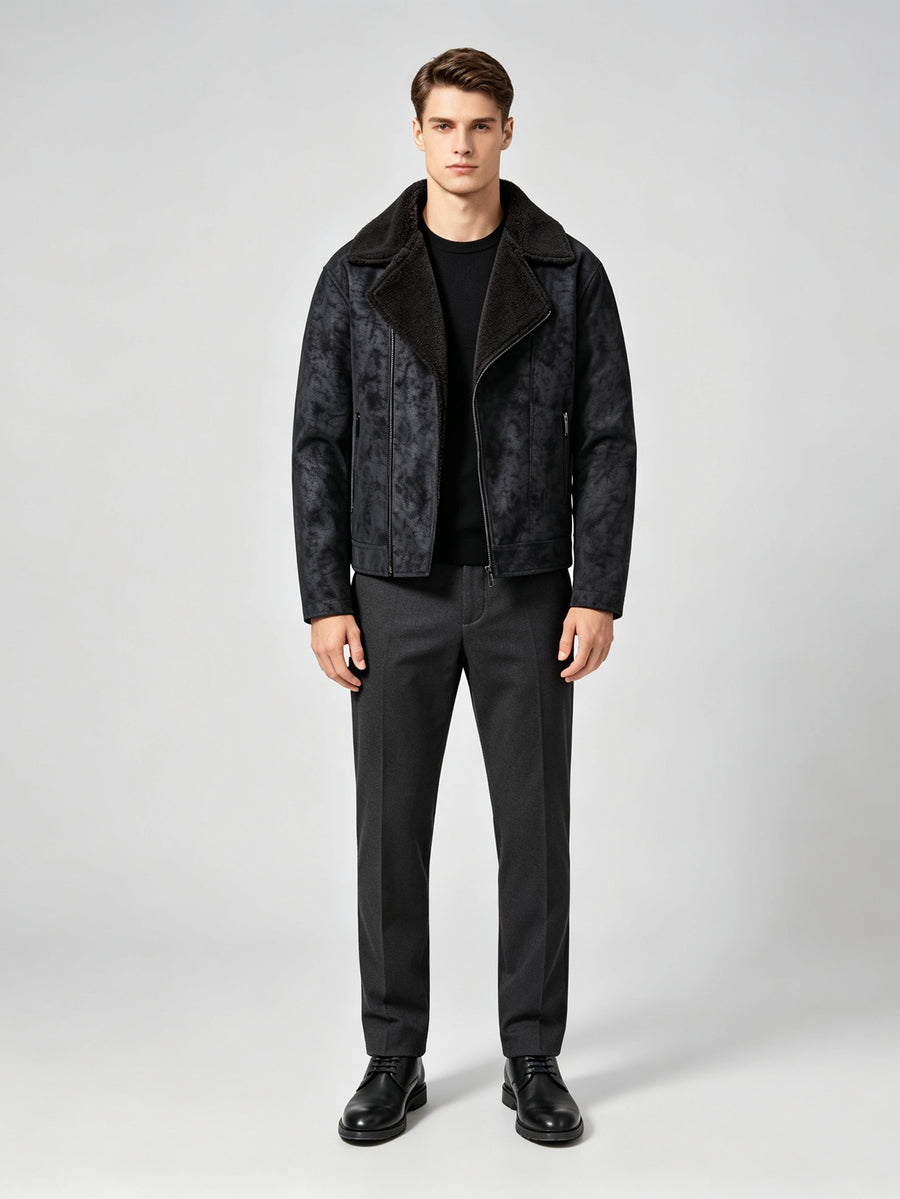 Veste matelassée, à revers, noir, photo 12