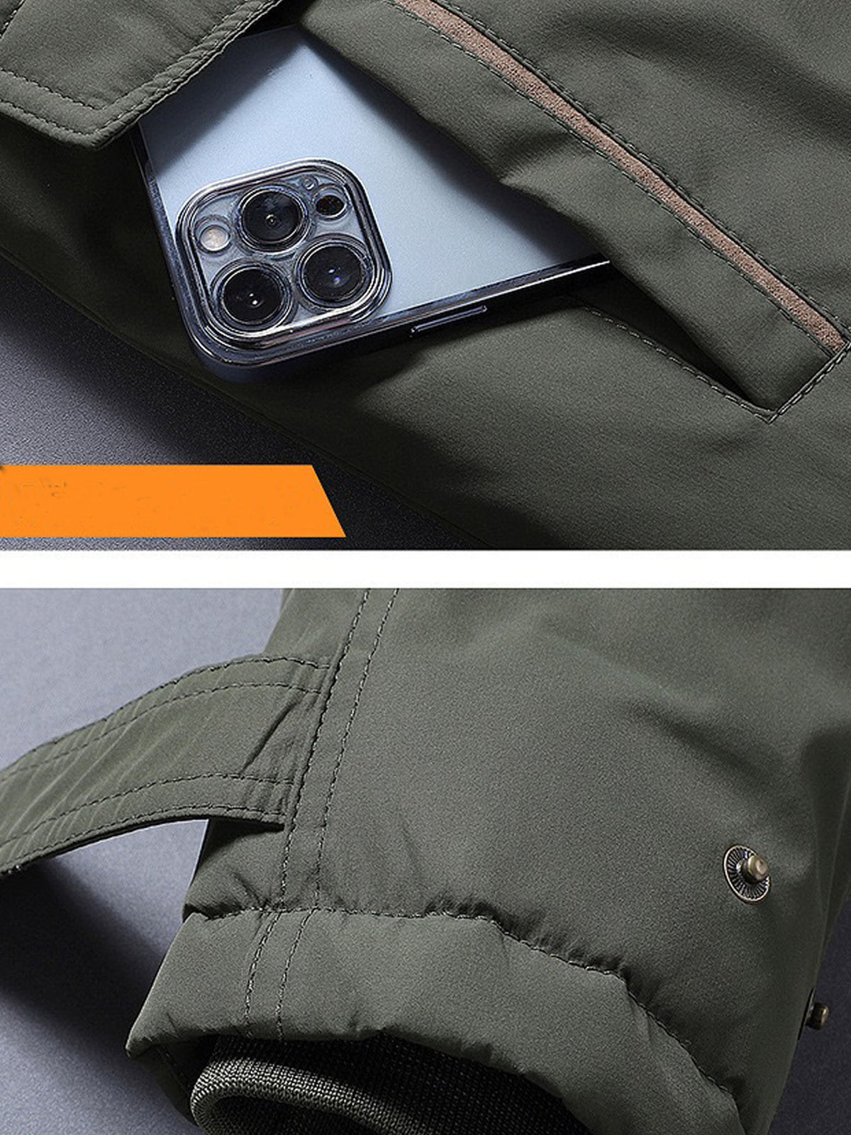 Veste pour homme, à capuche, modele 8
