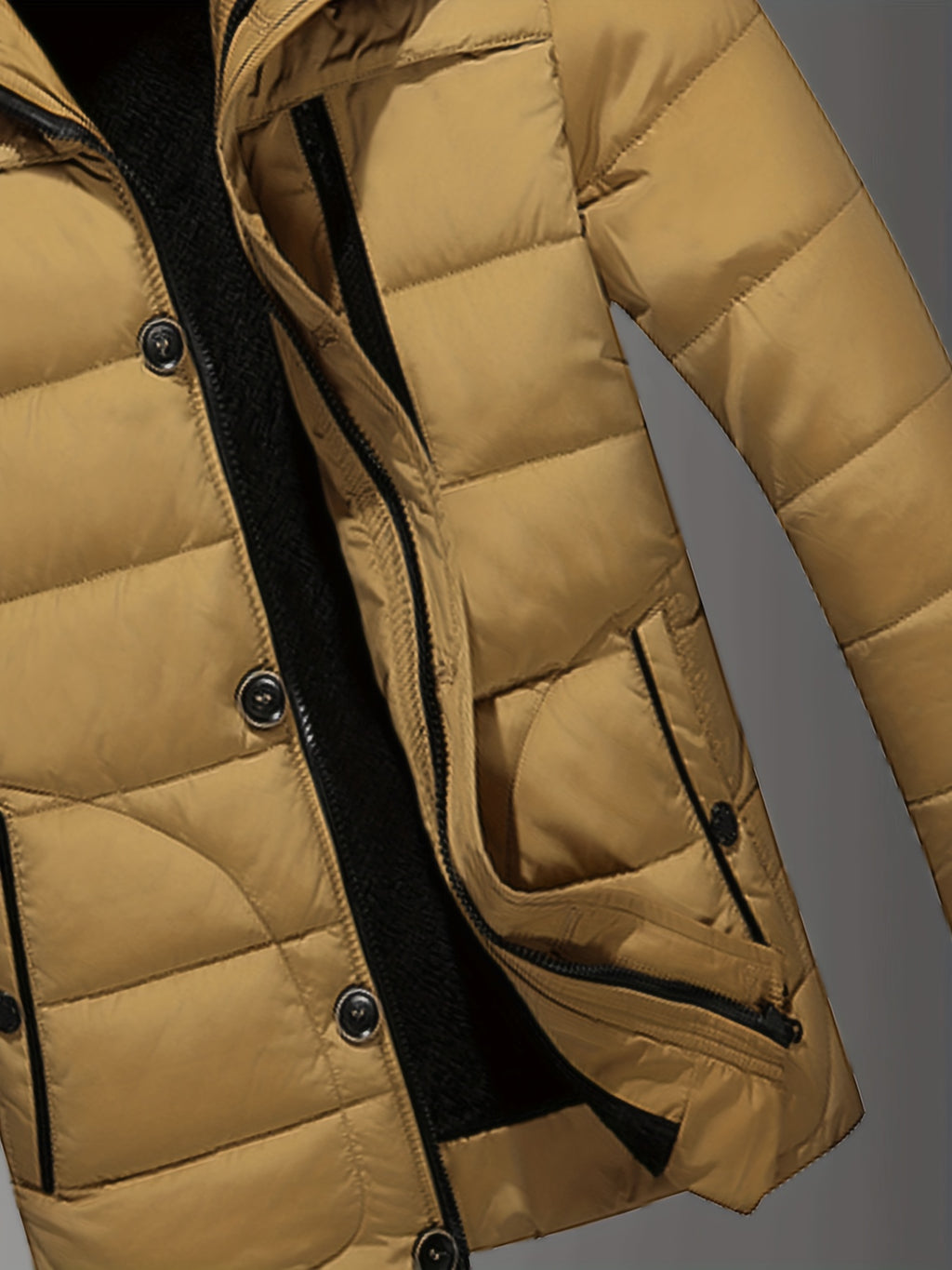 Veste matelassée pour homme, à capuche, rouge