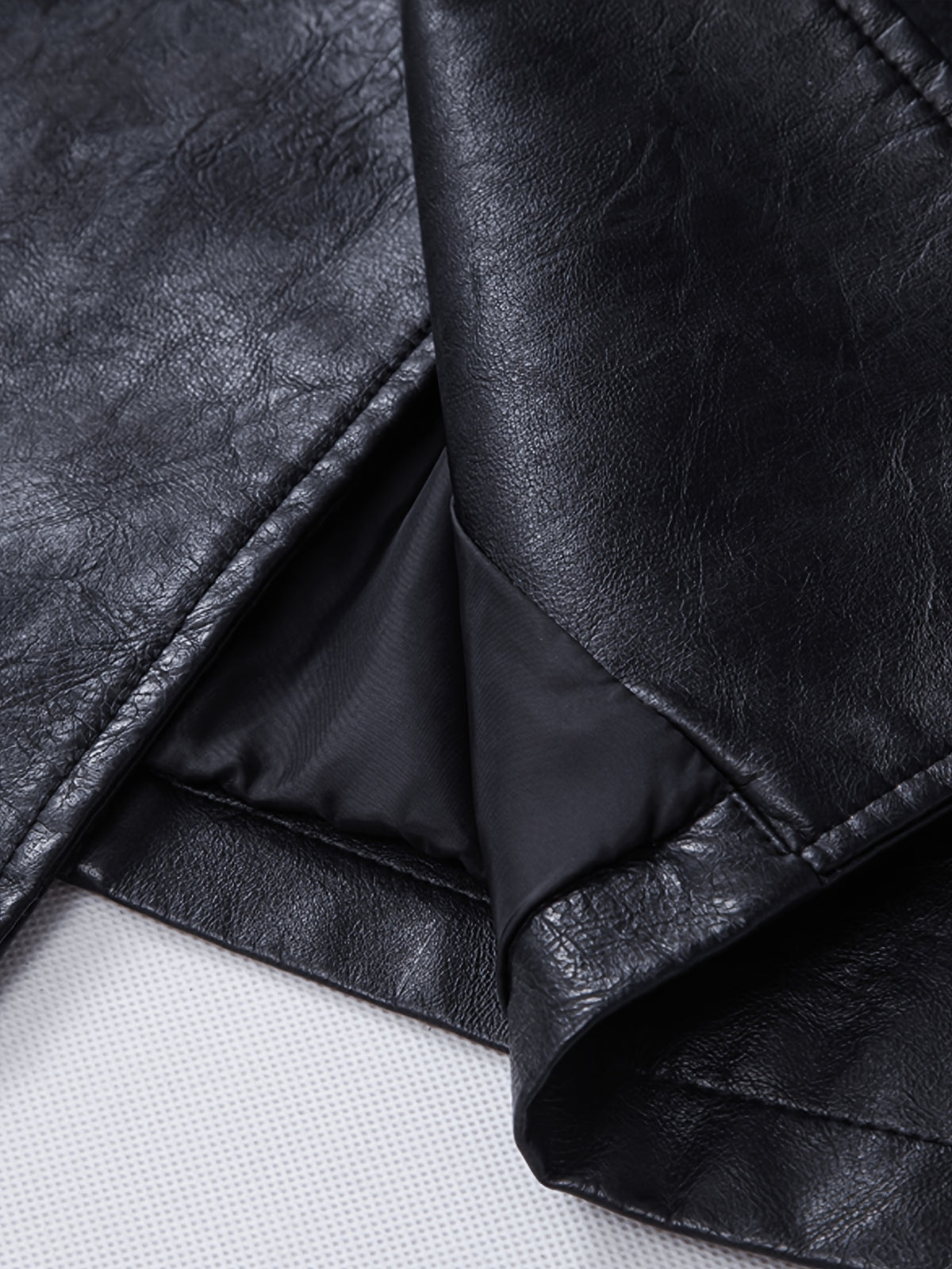 Veste pour homme, à revers, marron foncé