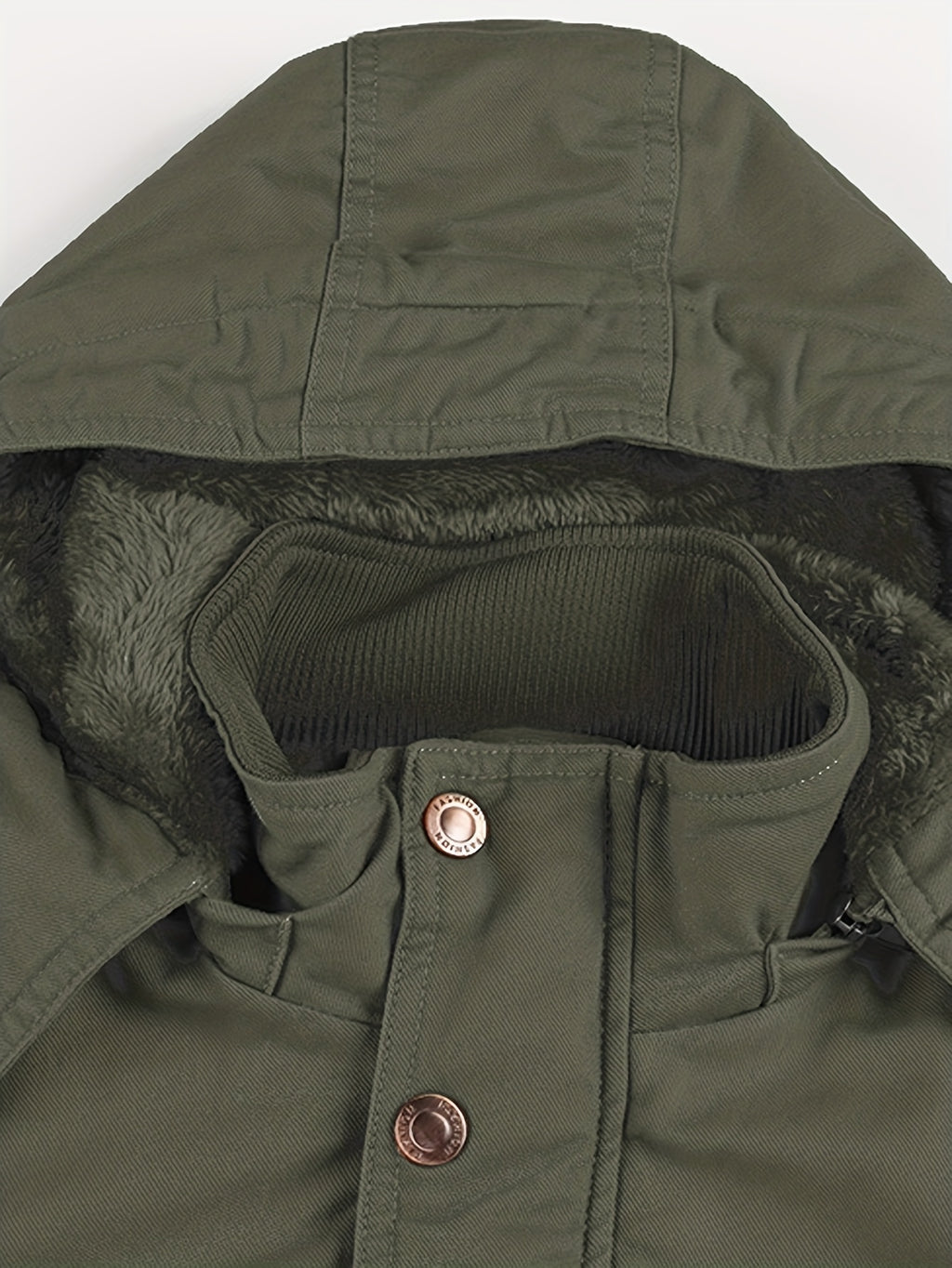 Veste mi-long pour homme, à capuche