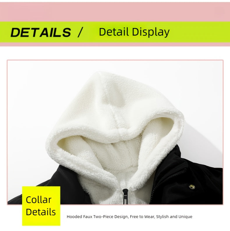 Veste matelassée pour homme, à capuche, rose