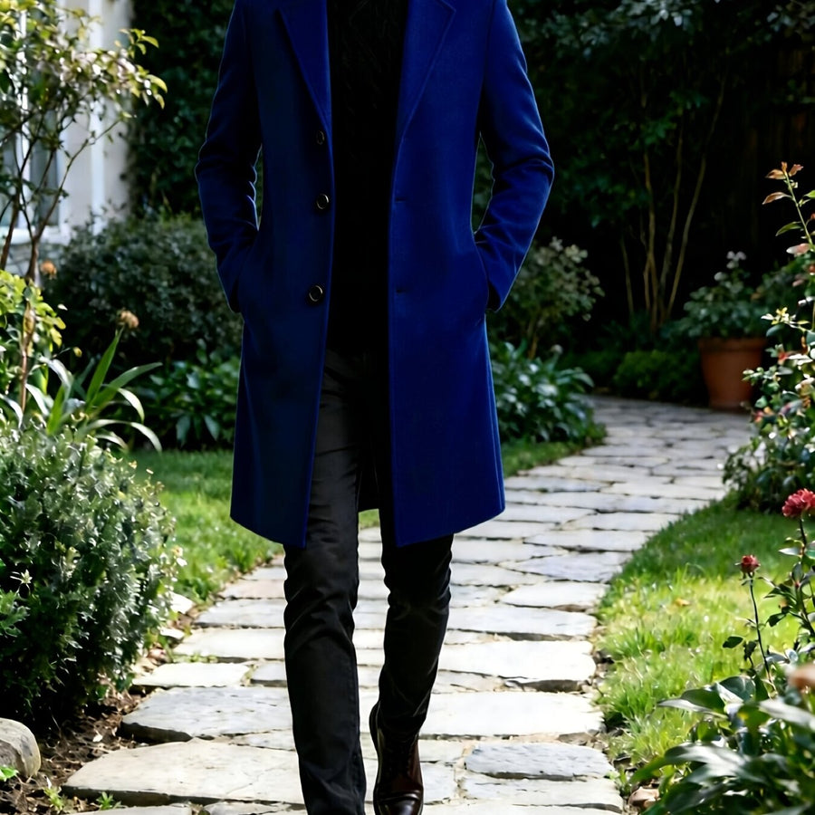 Trench, à revers, modele 2, coloris bleu marine