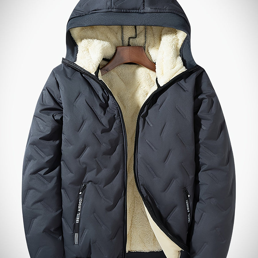 Manteau matelassé, à capuche, modele 4, coloris gris