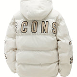 Manteau, à capuche, beige, coloris beige